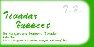 tivadar huppert business card